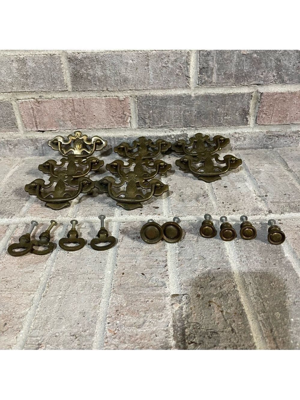 Antique drawer pulls with a Ornate Design